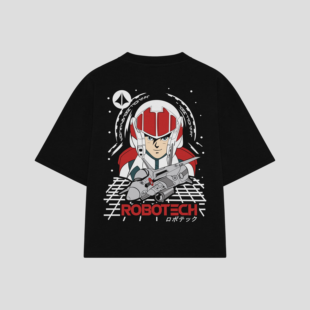 Playera streetwear premium de anime y gaming ExtraLife MX, corte oversized drop shoulder ligero y fresco en color Deep Black y Off-White, moda urbana mexicana de culto.