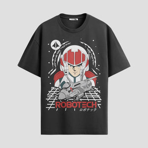 Playera urbana de anime y gaming ExtraLife MX, corte Standard Fit unisex ligero y transpirable en color Deep Black y Pure White, ropa de uso diario para gym y casual.