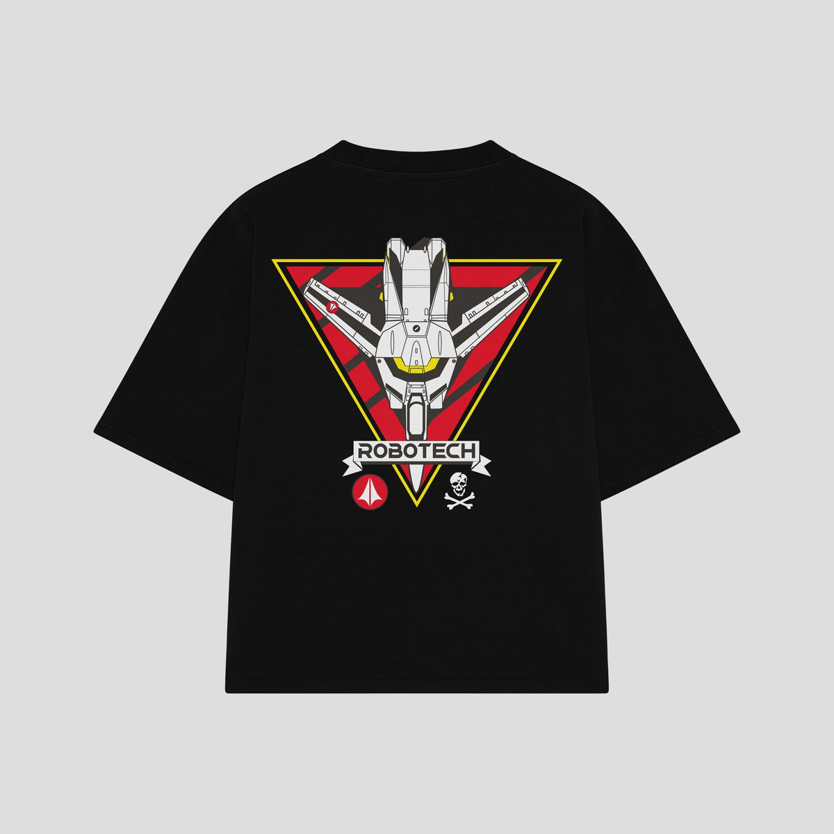 Playera streetwear premium de anime y gaming ExtraLife MX, corte oversized drop shoulder ligero y fresco en color Deep Black y Off-White, moda urbana mexicana de culto.