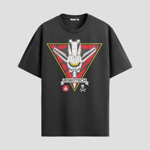 Playera urbana de anime y gaming ExtraLife MX, corte Standard Fit unisex ligero y transpirable en color Deep Black y Pure White, ropa de uso diario para gym y casual.