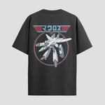 Playera urbana de anime y gaming ExtraLife MX, corte Standard Fit unisex ligero y transpirable en color Deep Black y Pure White, ropa de uso diario para gym y casual.