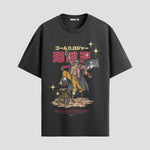 Playera urbana de anime y gaming ExtraLife MX, corte Standard Fit unisex ligero y transpirable en color Deep Black y Pure White, ropa de uso diario para gym y casual.