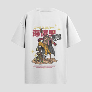 Playera urbana de anime y gaming ExtraLife MX, corte Standard Fit unisex ligero y transpirable en color Deep Black y Pure White, ropa de uso diario para gym y casual.