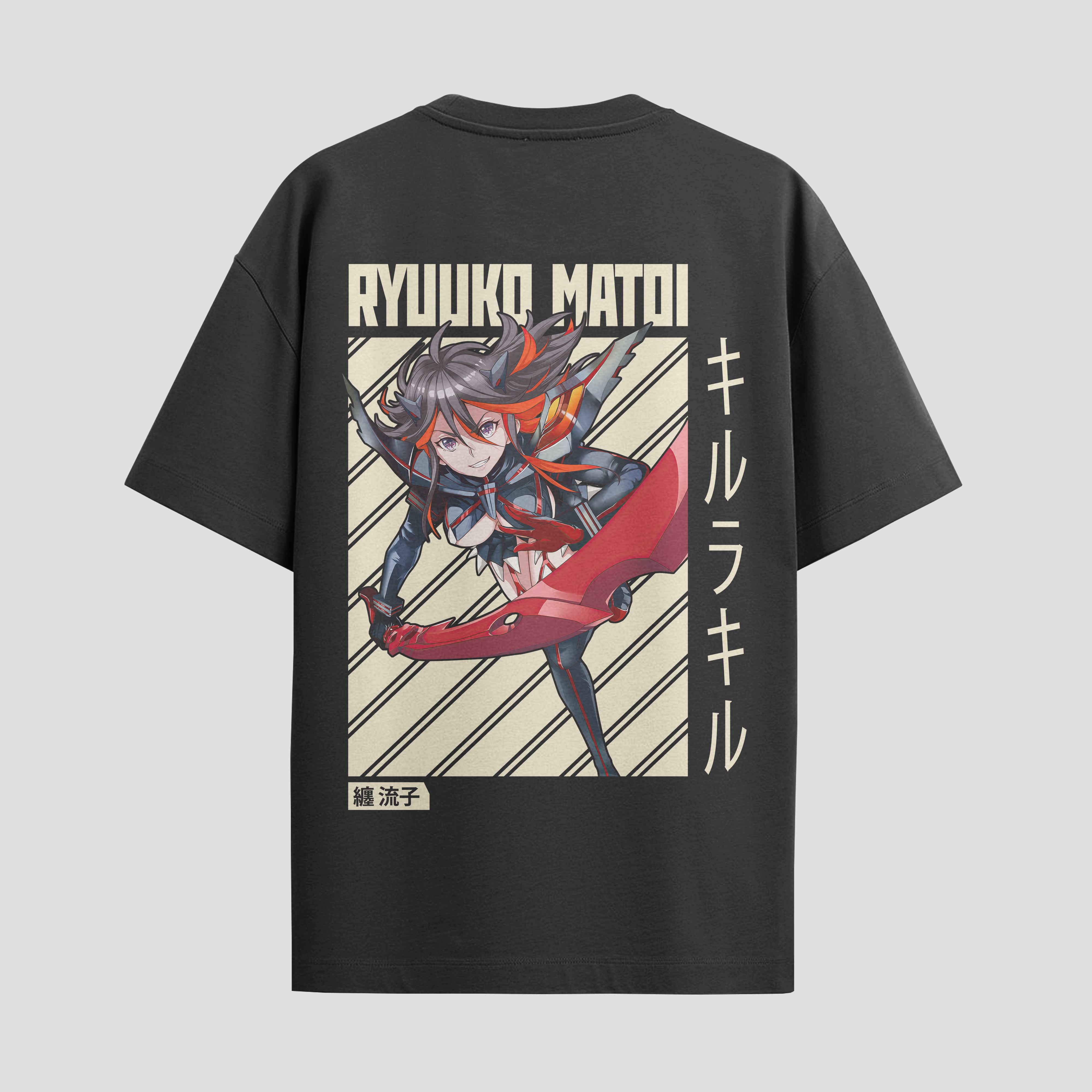 Playera urbana de anime y gaming ExtraLife MX, corte Standard Fit unisex ligero y transpirable en color Deep Black y Pure White, ropa de uso diario para gym y casual.