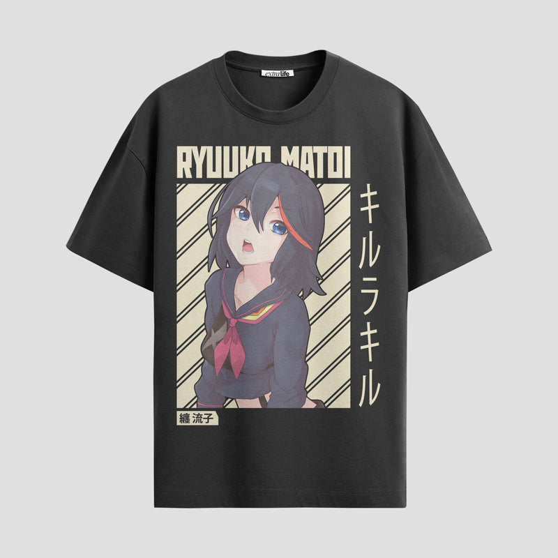 Playera urbana de anime y gaming ExtraLife MX, corte Standard Fit unisex ligero y transpirable en color Deep Black y Pure White, ropa de uso diario para gym y casual.