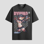 Playera urbana de anime y gaming ExtraLife MX, corte Standard Fit unisex ligero y transpirable en color Deep Black y Pure White, ropa de uso diario para gym y casual.