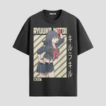 Playera urbana de anime y gaming ExtraLife MX, corte Standard Fit unisex ligero y transpirable en color Deep Black y Pure White, ropa de uso diario para gym y casual.