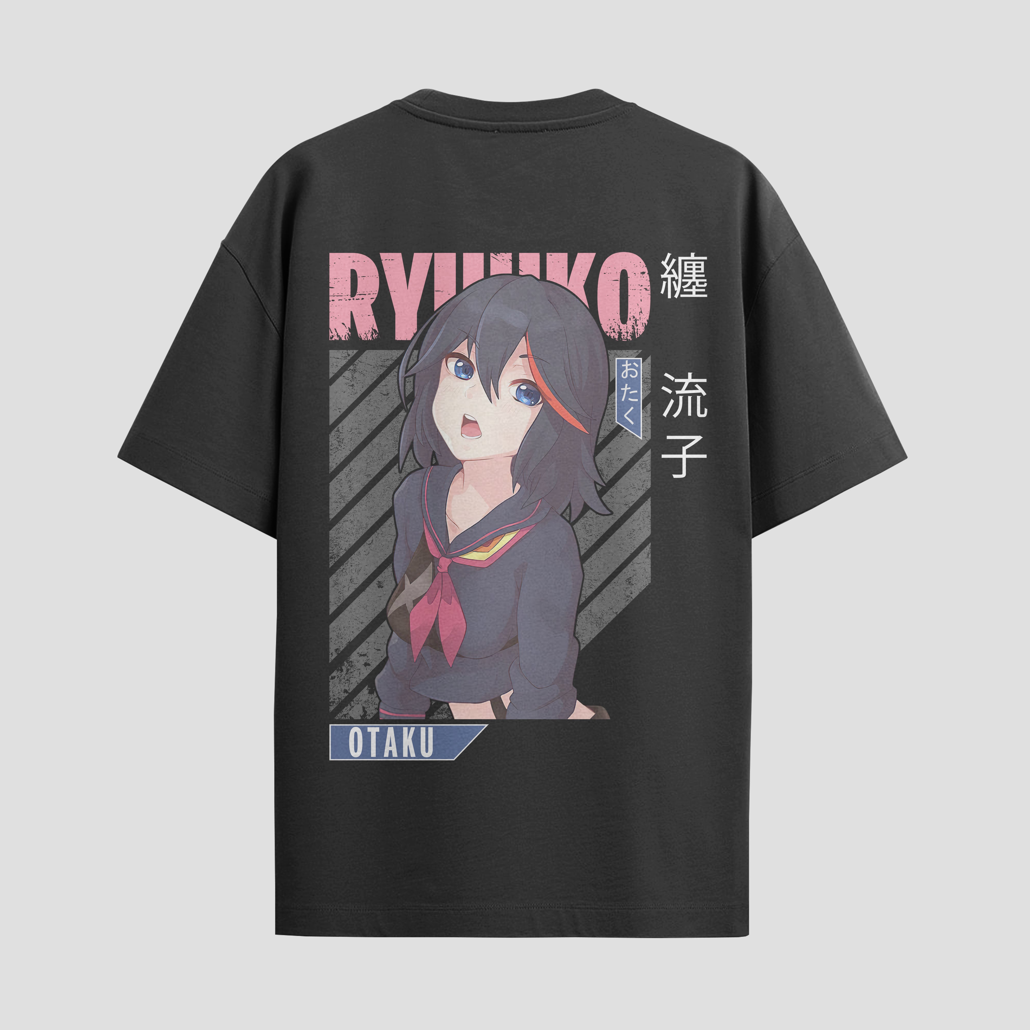 Playera urbana de anime y gaming ExtraLife MX, corte Standard Fit unisex ligero y transpirable en color Deep Black y Pure White, ropa de uso diario para gym y casual.
