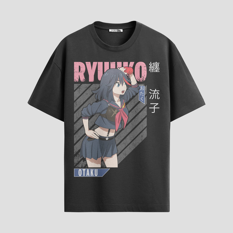 Playera urbana de anime y gaming ExtraLife MX, corte Standard Fit unisex ligero y transpirable en color Deep Black y Pure White, ropa de uso diario para gym y casual.