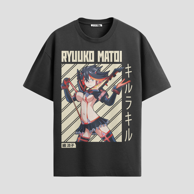 Playera urbana de anime y gaming ExtraLife MX, corte Standard Fit unisex ligero y transpirable en color Deep Black y Pure White, ropa de uso diario para gym y casual.