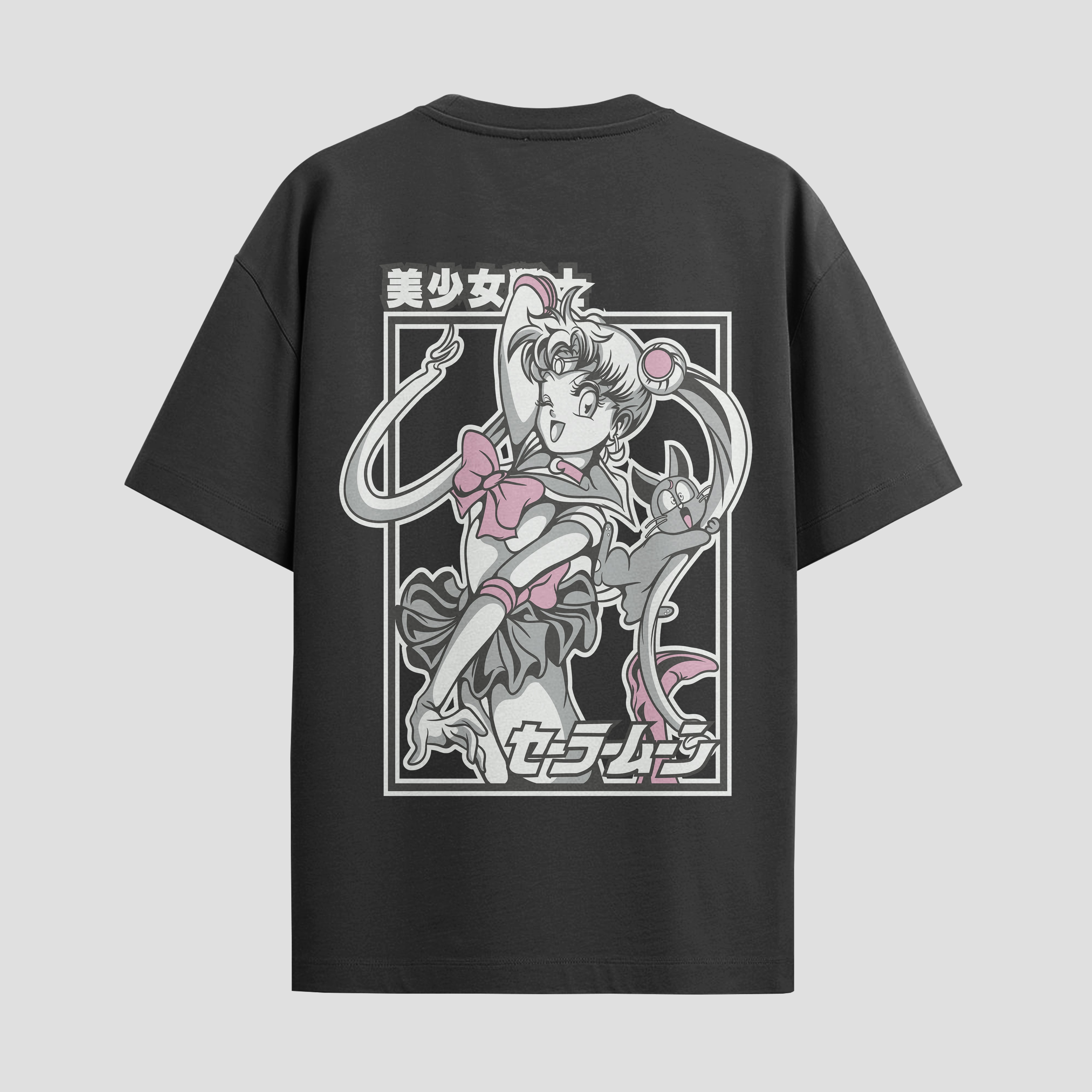 Playera urbana de anime y gaming ExtraLife MX, corte Standard Fit unisex ligero y transpirable en color Deep Black y Pure White, ropa de uso diario para gym y casual.