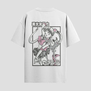 Playera urbana de anime y gaming ExtraLife MX, corte Standard Fit unisex ligero y transpirable en color Deep Black y Pure White, ropa de uso diario para gym y casual.