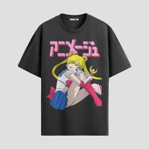 Playera urbana de anime y gaming ExtraLife MX, corte Standard Fit unisex ligero y transpirable en color Deep Black y Pure White, ropa de uso diario para gym y casual.
