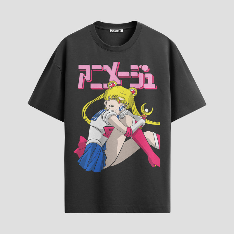 Playera urbana de anime y gaming ExtraLife MX, corte Standard Fit unisex ligero y transpirable en color Deep Black y Pure White, ropa de uso diario para gym y casual.