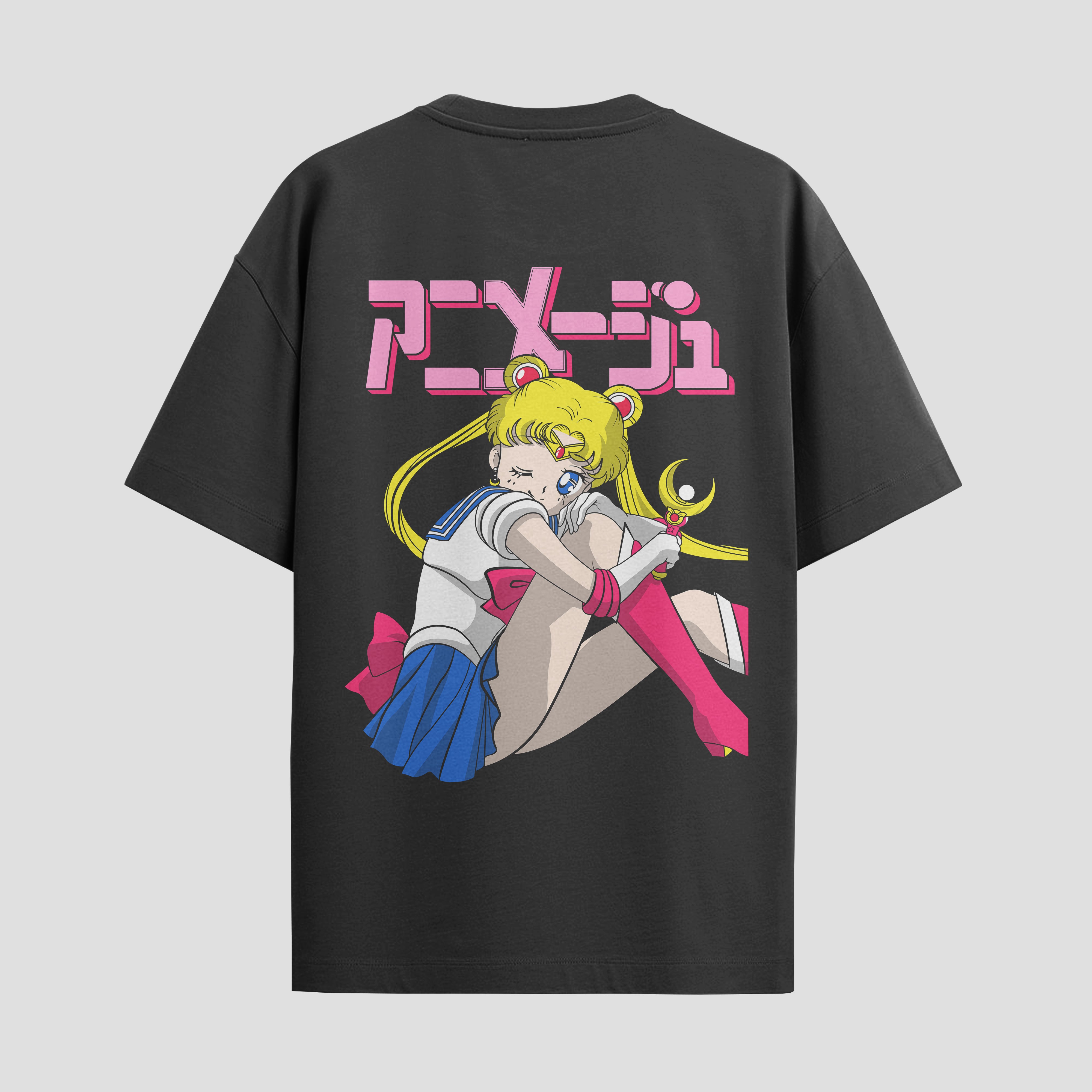 Playera urbana de anime y gaming ExtraLife MX, corte Standard Fit unisex ligero y transpirable en color Deep Black y Pure White, ropa de uso diario para gym y casual.