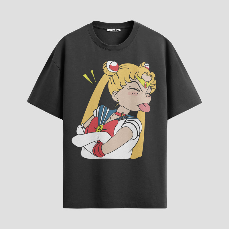 Playera urbana de anime y gaming ExtraLife MX, corte Standard Fit unisex ligero y transpirable en color Deep Black y Pure White, ropa de uso diario para gym y casual.