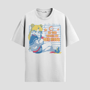 Playera urbana de anime y gaming ExtraLife MX, corte Standard Fit unisex ligero y transpirable en color Deep Black y Pure White, ropa de uso diario para gym y casual.