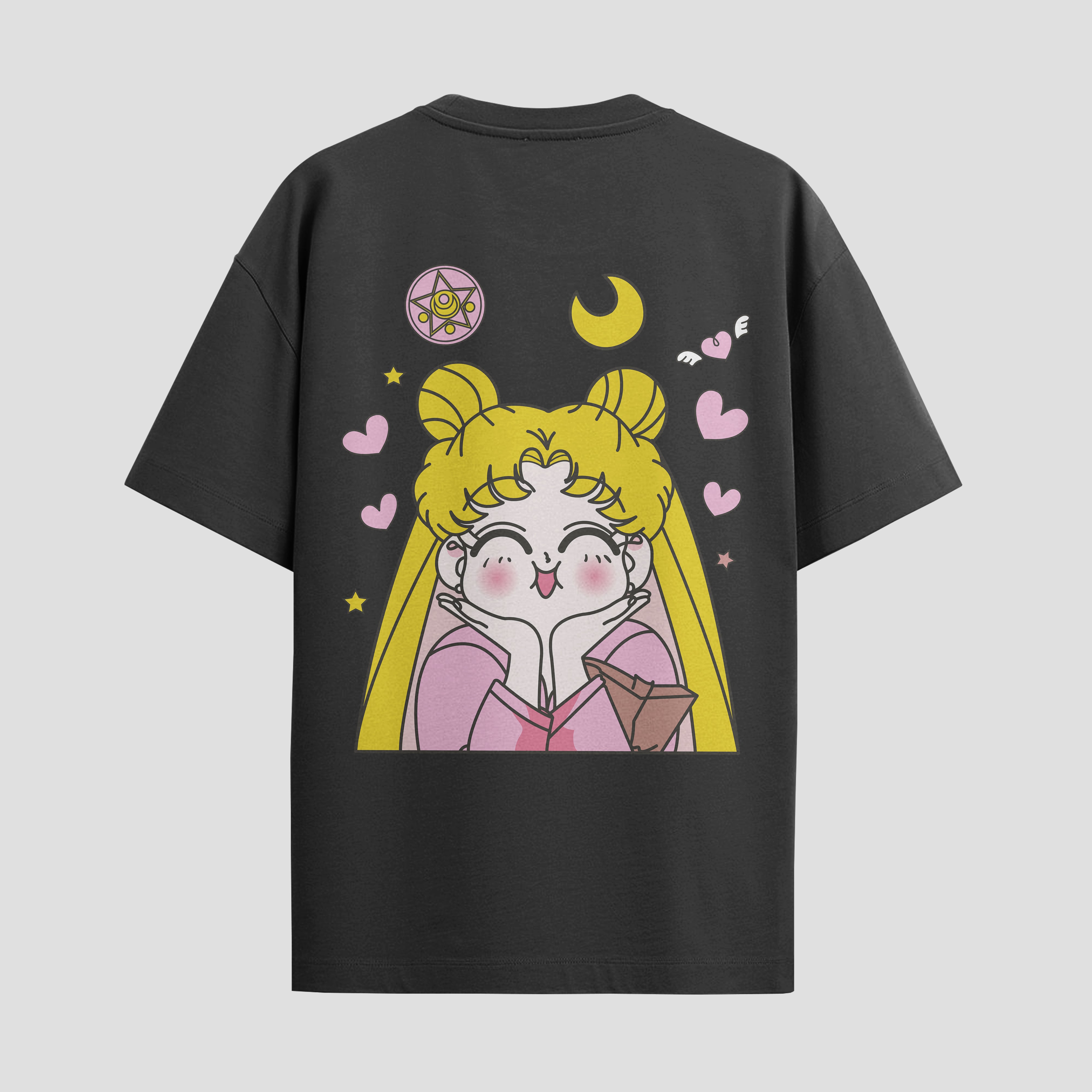 Playera urbana de anime y gaming ExtraLife MX, corte Standard Fit unisex ligero y transpirable en color Deep Black y Pure White, ropa de uso diario para gym y casual.
