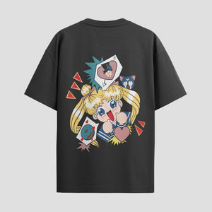 Playera urbana de anime y gaming ExtraLife MX, corte Standard Fit unisex ligero y transpirable en color Deep Black y Pure White, ropa de uso diario para gym y casual.