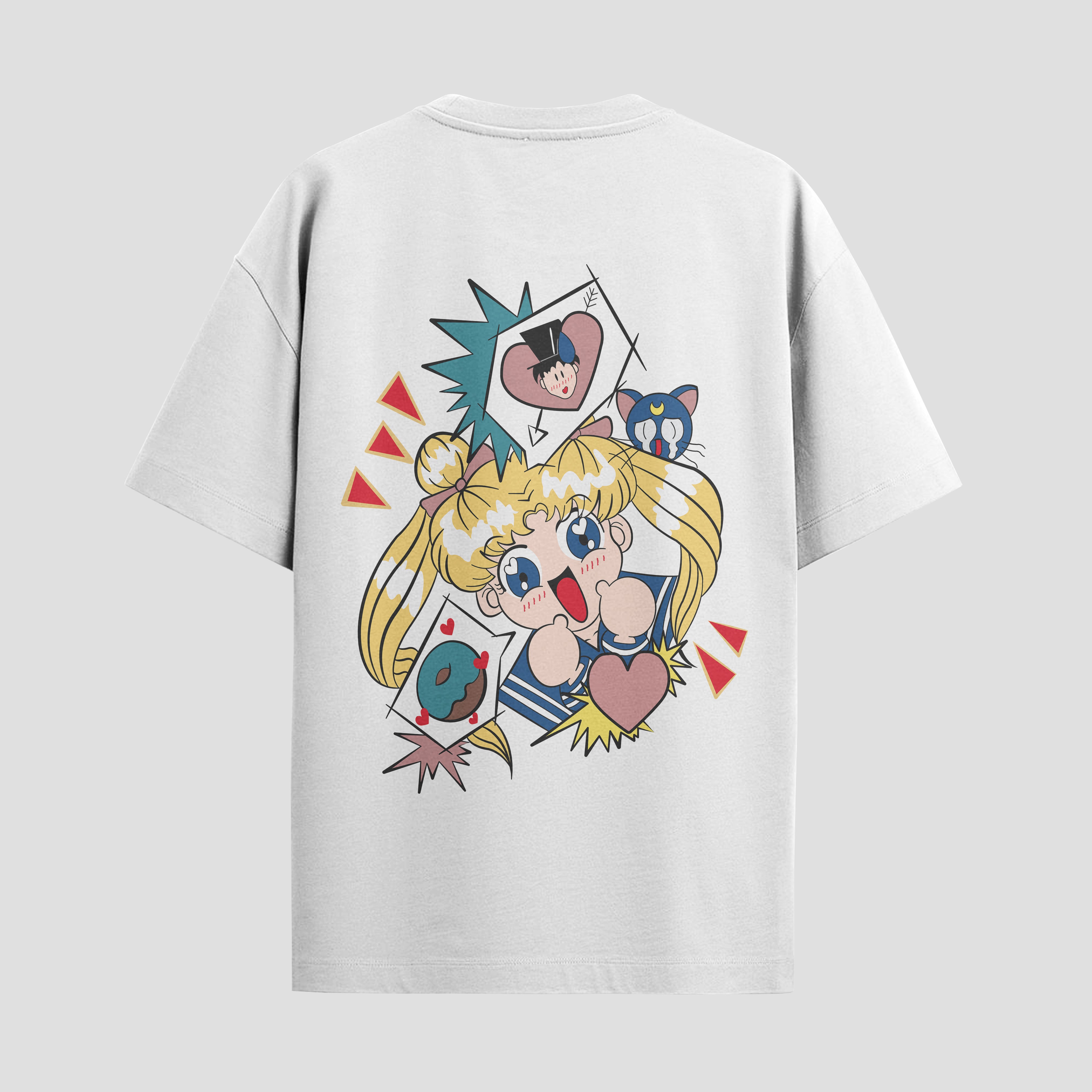 Playera urbana de anime y gaming ExtraLife MX, corte Standard Fit unisex ligero y transpirable en color Deep Black y Pure White, ropa de uso diario para gym y casual.