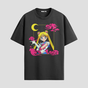 Playera urbana de anime y gaming ExtraLife MX, corte Standard Fit unisex ligero y transpirable en color Deep Black y Pure White, ropa de uso diario para gym y casual.