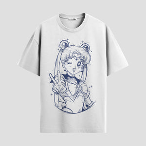 Playera urbana de anime y gaming ExtraLife MX, corte Standard Fit unisex ligero y transpirable en color Deep Black y Pure White, ropa de uso diario para gym y casual.