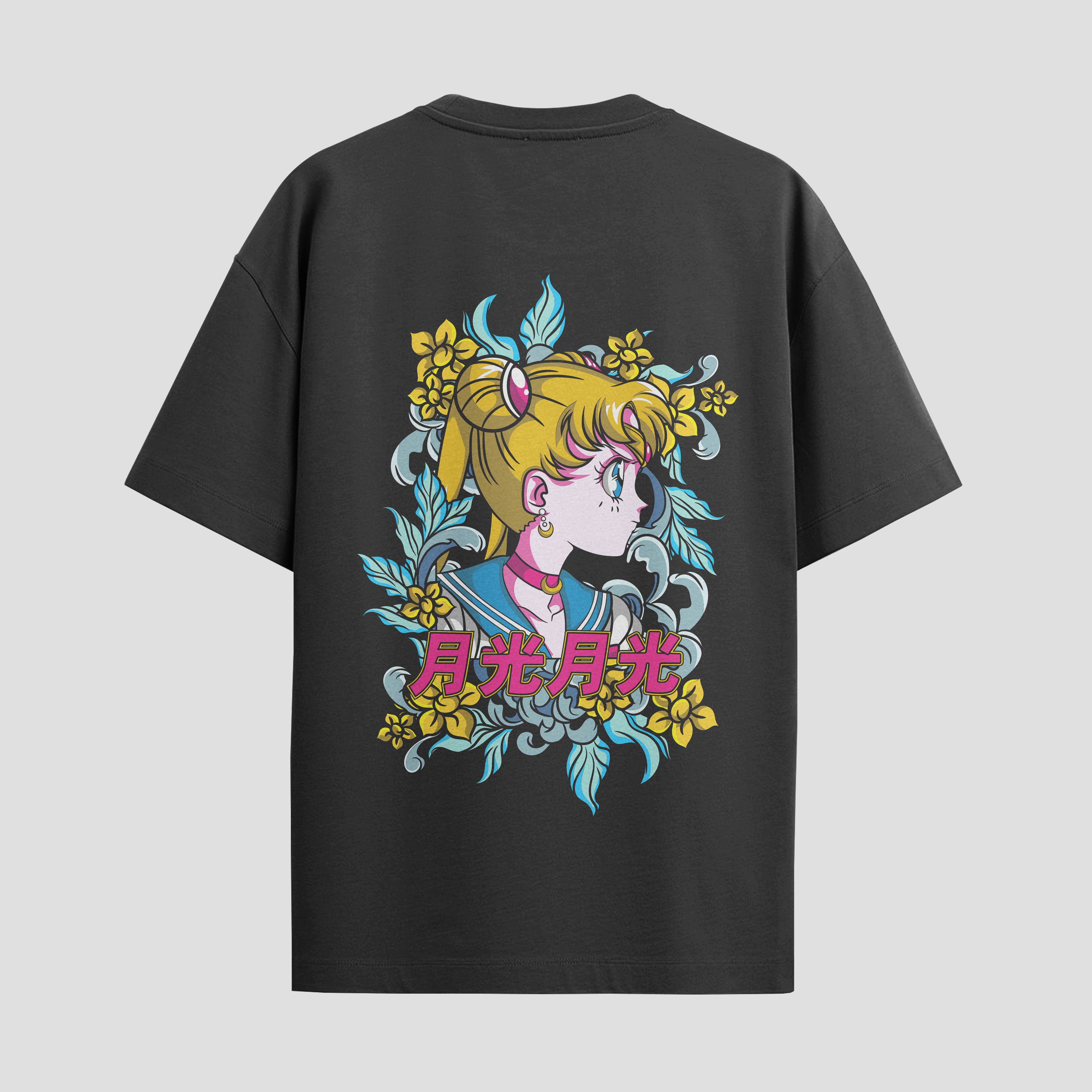 Playera urbana de anime y gaming ExtraLife MX, corte Standard Fit unisex ligero y transpirable en color Deep Black y Pure White, ropa de uso diario para gym y casual.