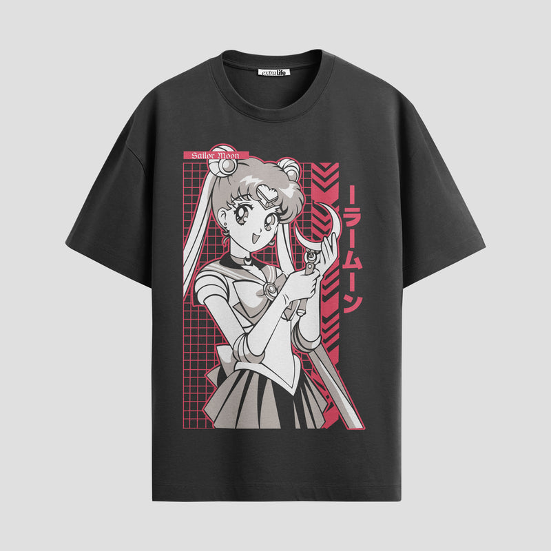 Playera urbana de anime y gaming ExtraLife MX, corte Standard Fit unisex ligero y transpirable en color Deep Black y Pure White, ropa de uso diario para gym y casual.