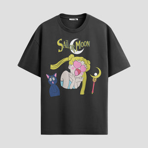 Playera urbana de anime y gaming ExtraLife MX, corte Standard Fit unisex ligero y transpirable en color Deep Black y Pure White, ropa de uso diario para gym y casual.