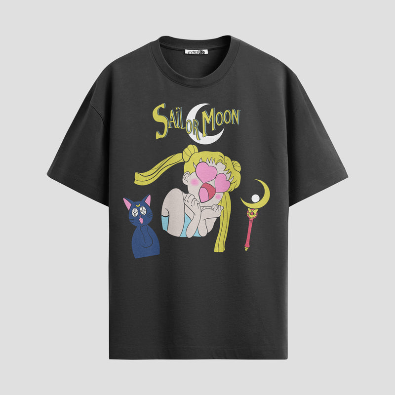 Playera urbana de anime y gaming ExtraLife MX, corte Standard Fit unisex ligero y transpirable en color Deep Black y Pure White, ropa de uso diario para gym y casual.