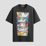 Playera urbana de anime y gaming ExtraLife MX, corte Standard Fit unisex ligero y transpirable en color Deep Black y Pure White, ropa de uso diario para gym y casual.