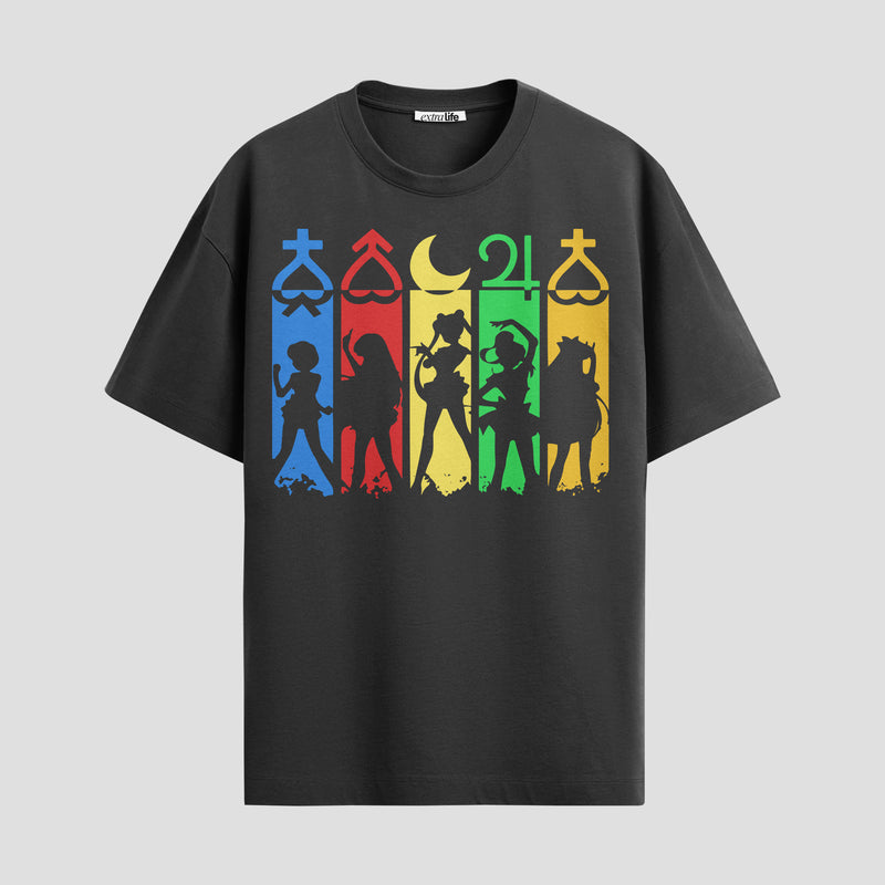 Playera urbana de anime y gaming ExtraLife MX, corte Standard Fit unisex ligero y transpirable en color Deep Black y Pure White, ropa de uso diario para gym y casual.