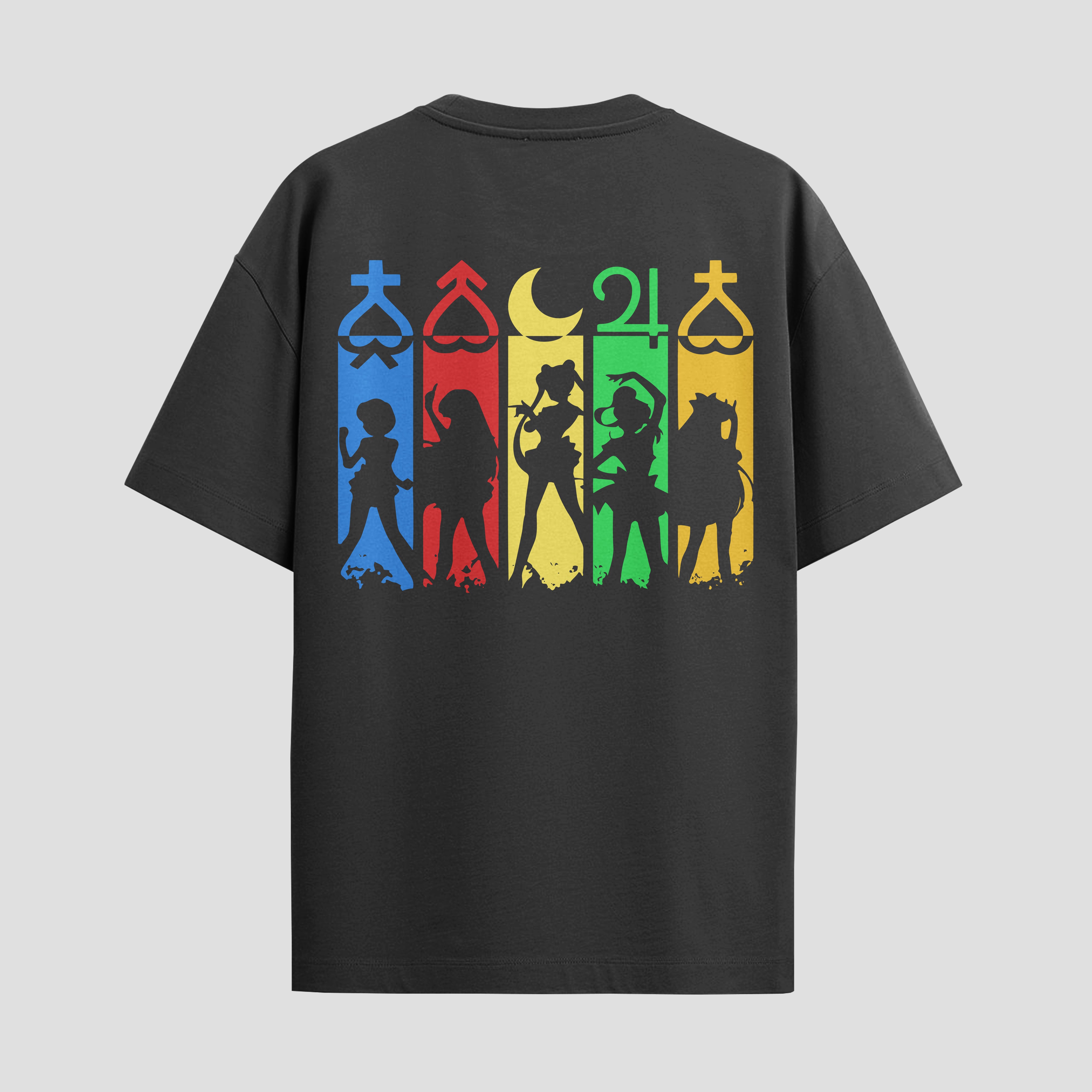 Playera urbana de anime y gaming ExtraLife MX, corte Standard Fit unisex ligero y transpirable en color Deep Black y Pure White, ropa de uso diario para gym y casual.