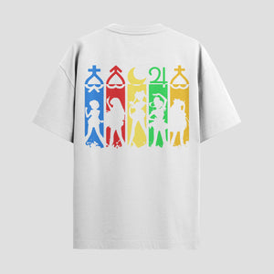 Playera urbana de anime y gaming ExtraLife MX, corte Standard Fit unisex ligero y transpirable en color Deep Black y Pure White, ropa de uso diario para gym y casual.