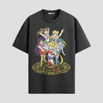 Playera urbana de anime y gaming ExtraLife MX, corte Standard Fit unisex ligero y transpirable en color Deep Black y Pure White, ropa de uso diario para gym y casual.