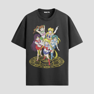 Playera urbana de anime y gaming ExtraLife MX, corte Standard Fit unisex ligero y transpirable en color Deep Black y Pure White, ropa de uso diario para gym y casual.