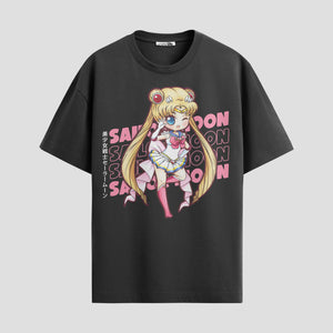 Playera urbana de anime y gaming ExtraLife MX, corte Standard Fit unisex ligero y transpirable en color Deep Black y Pure White, ropa de uso diario para gym y casual.