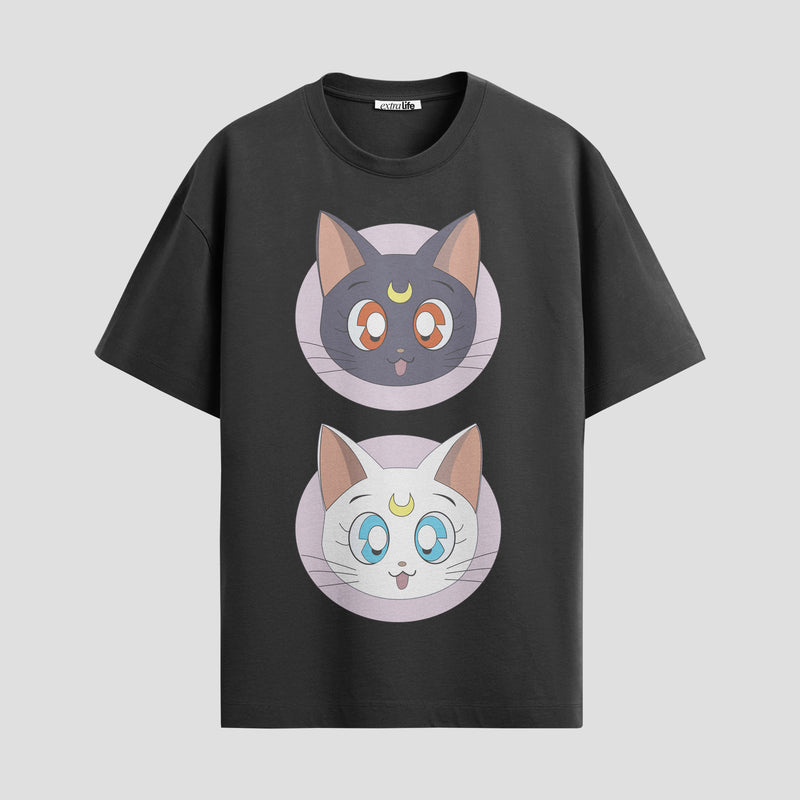 Playera urbana de anime y gaming ExtraLife MX, corte Standard Fit unisex ligero y transpirable en color Deep Black y Pure White, ropa de uso diario para gym y casual.