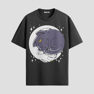 Playera urbana de anime y gaming ExtraLife MX, corte Standard Fit unisex ligero y transpirable en color Deep Black y Pure White, ropa de uso diario para gym y casual.
