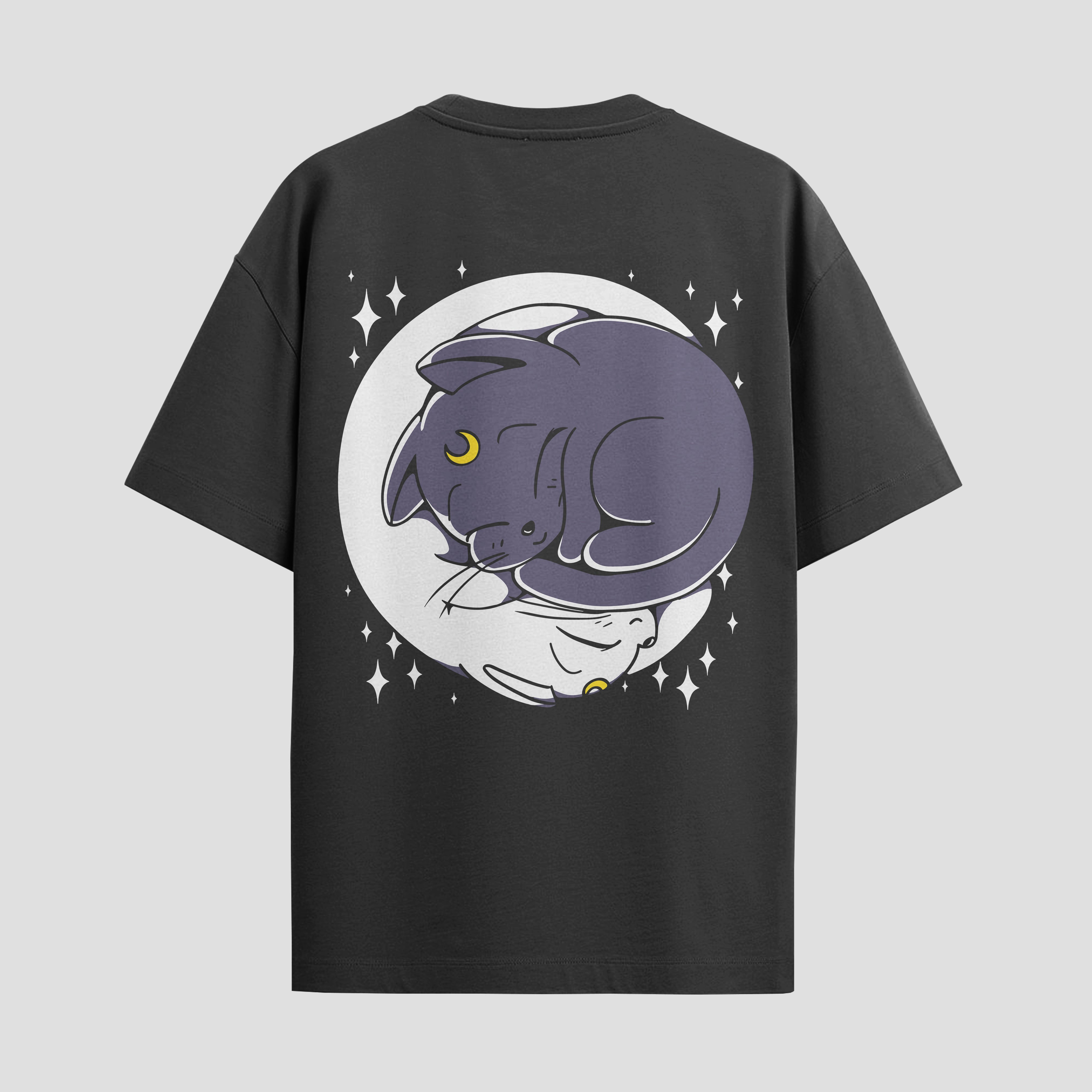 Playera urbana de anime y gaming ExtraLife MX, corte Standard Fit unisex ligero y transpirable en color Deep Black y Pure White, ropa de uso diario para gym y casual.