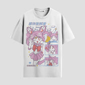 Playera urbana de anime y gaming ExtraLife MX, corte Standard Fit unisex ligero y transpirable en color Deep Black y Pure White, ropa de uso diario para gym y casual.