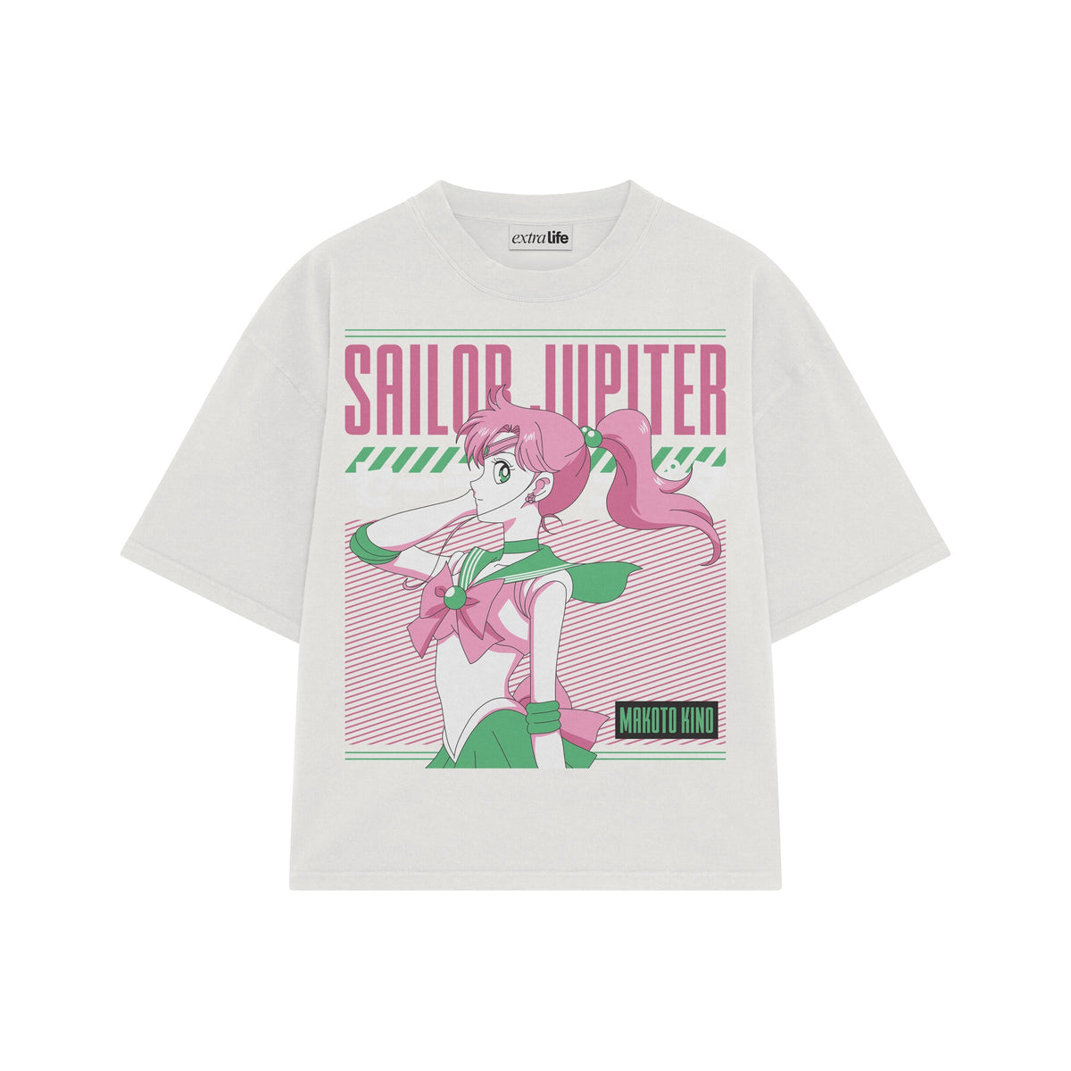 Playera streetwear premium de anime y gaming ExtraLife MX, corte oversized drop shoulder ligero y fresco en color Deep Black y Off-White, moda urbana mexicana de culto.