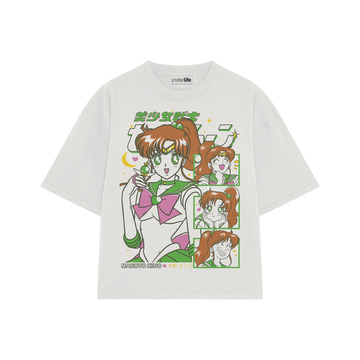 Playera streetwear premium de anime y gaming ExtraLife MX, corte oversized drop shoulder ligero y fresco en color Deep Black y Off-White, moda urbana mexicana de culto.