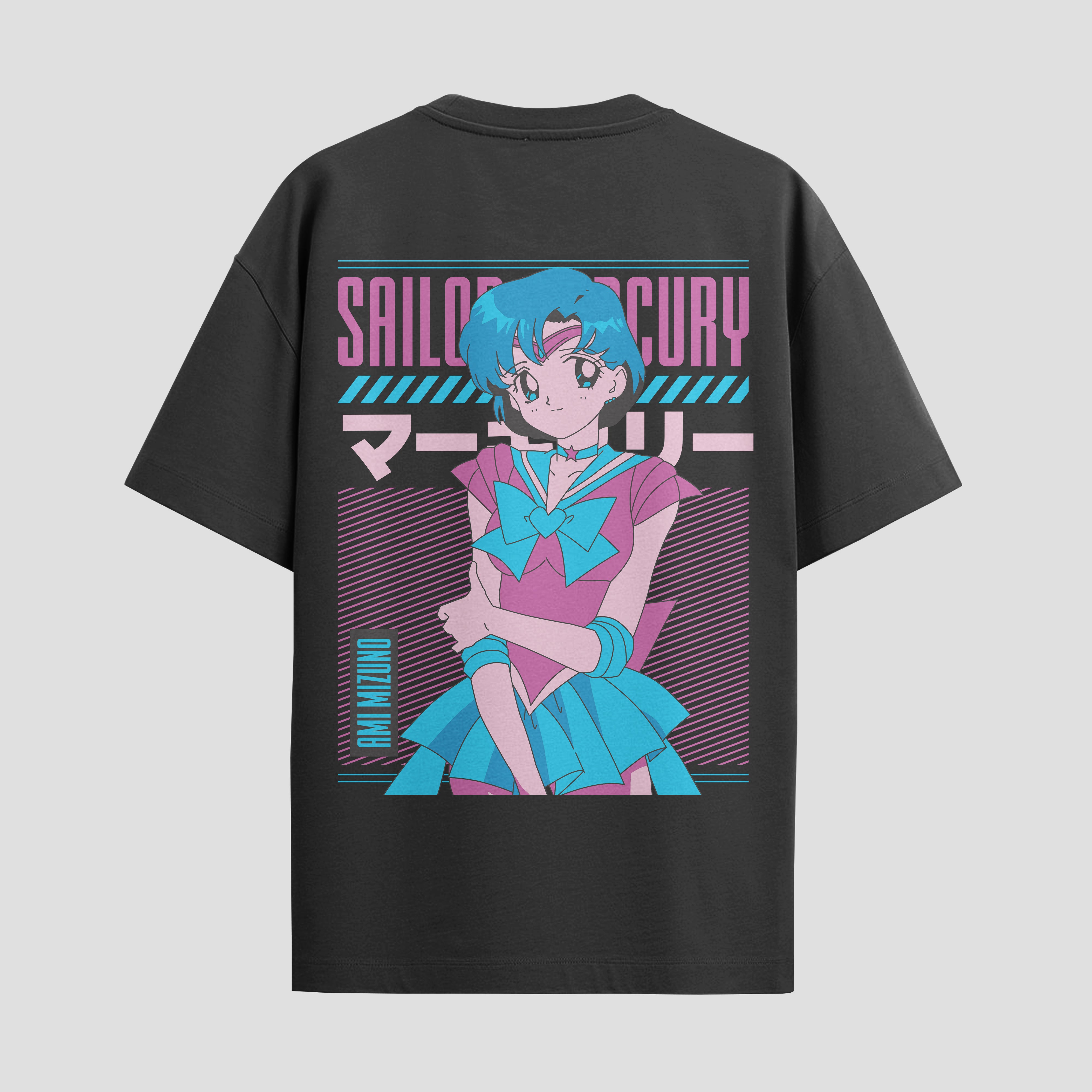 Playera urbana de anime y gaming ExtraLife MX, corte Standard Fit unisex ligero y transpirable en color Deep Black y Pure White, ropa de uso diario para gym y casual.