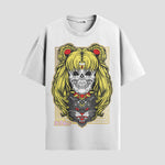 Playera urbana de anime y gaming ExtraLife MX, corte Standard Fit unisex ligero y transpirable en color Deep Black y Pure White, ropa de uso diario para gym y casual.