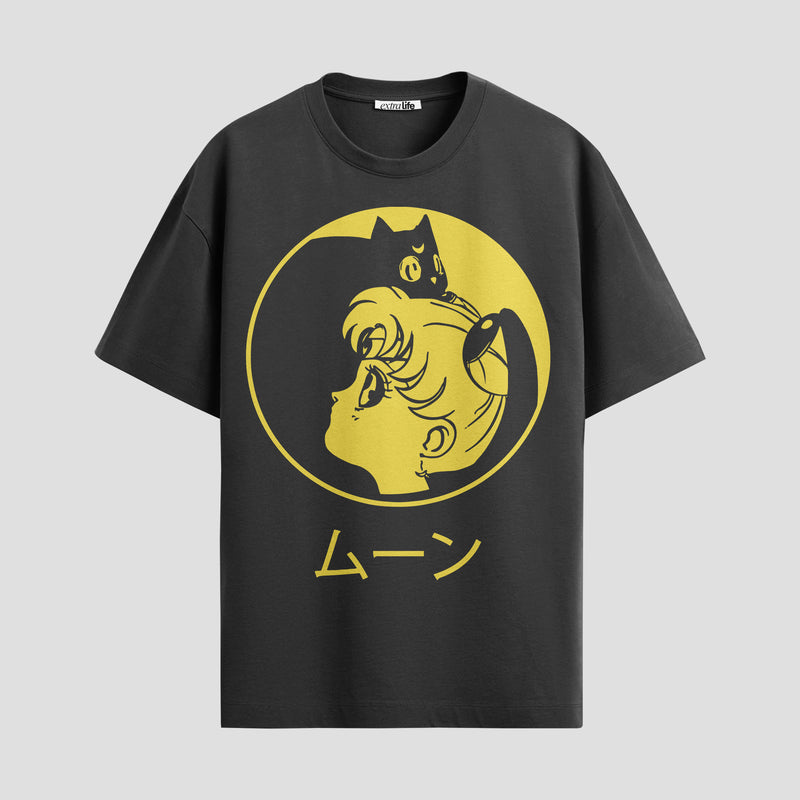 Playera urbana de anime y gaming ExtraLife MX, corte Standard Fit unisex ligero y transpirable en color Deep Black y Pure White, ropa de uso diario para gym y casual.