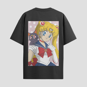 Playera urbana de anime y gaming ExtraLife MX, corte Standard Fit unisex ligero y transpirable en color Deep Black y Pure White, ropa de uso diario para gym y casual.
