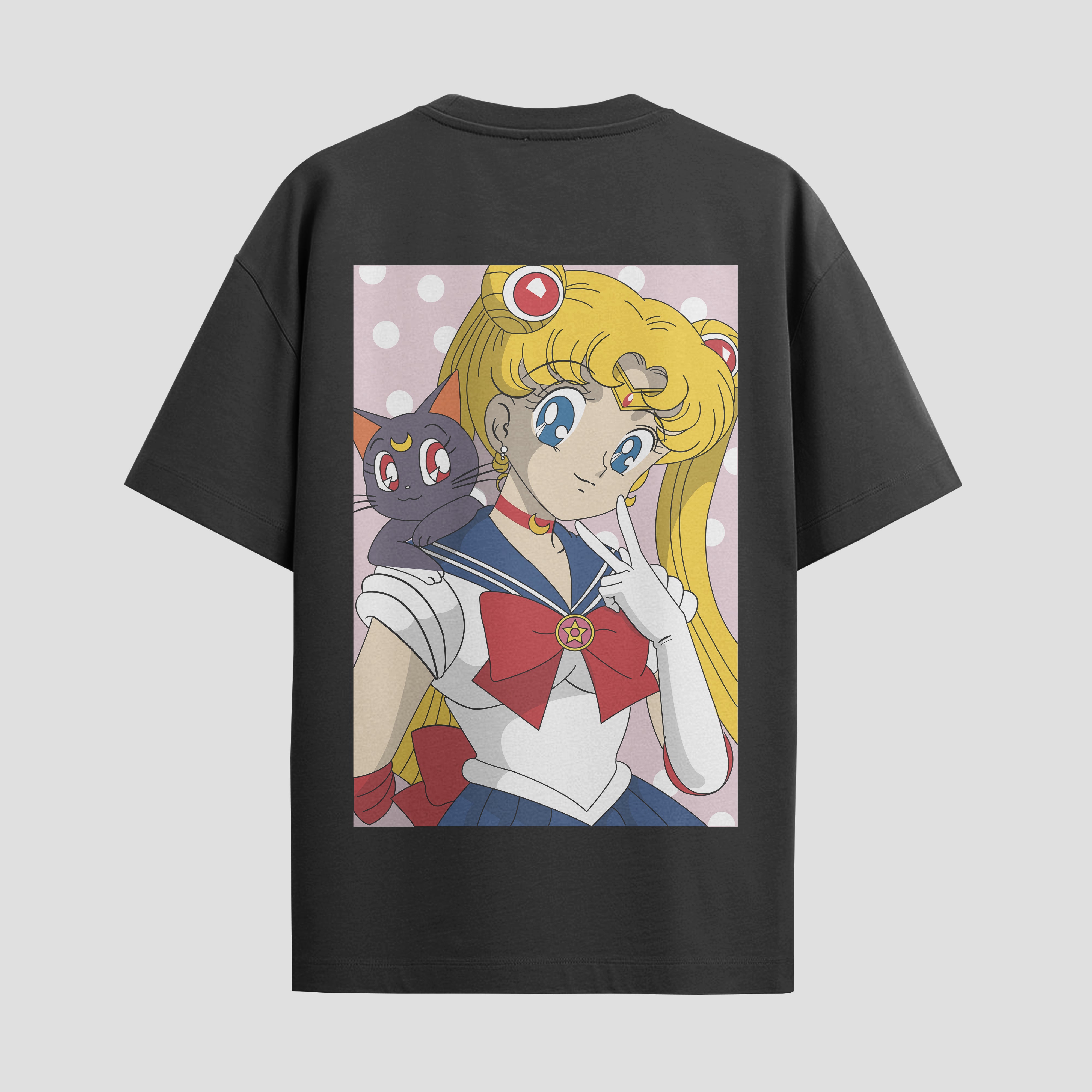 Playera urbana de anime y gaming ExtraLife MX, corte Standard Fit unisex ligero y transpirable en color Deep Black y Pure White, ropa de uso diario para gym y casual.