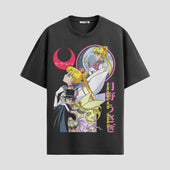 Playera urbana de anime y gaming ExtraLife MX, corte Standard Fit unisex ligero y transpirable en color Deep Black y Pure White, ropa de uso diario para gym y casual.