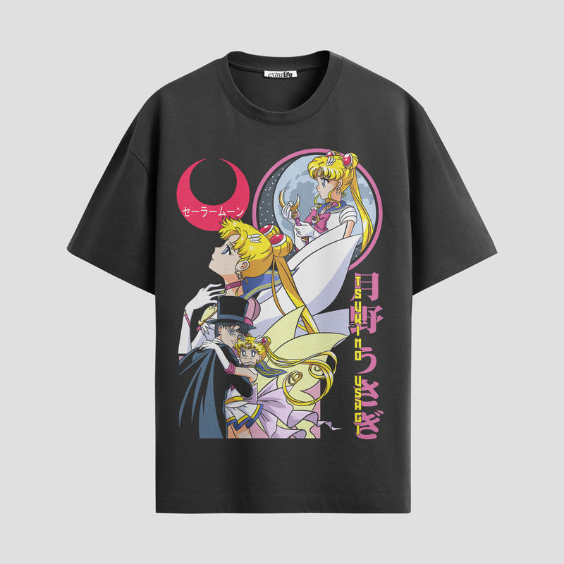 Playera urbana de anime y gaming ExtraLife MX, corte Standard Fit unisex ligero y transpirable en color Deep Black y Pure White, ropa de uso diario para gym y casual.